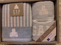 ⭐24時間以内 匿名発送⭐baby GAP　ストライプベアブルー　ギフトのサムネイル