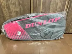 【新品未使用】DUNLOP ラケットバッグ グレー/ピンク