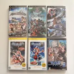 PSP 英雄伝説 軌跡シリーズ 6本セット（空の軌跡・零の軌跡・碧の軌跡）