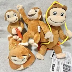 おさるのジョージ　ぬいぐるみ　4つセット