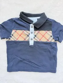 BURBERRY チェック柄ポロシャツ 12M
