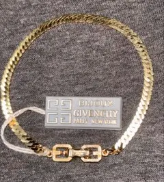 【極美品】GIVENCHY 4G喜平チェーンブレスレット ゴールド刻印有紙タグ付