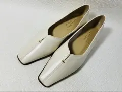 MH51◆新品◆LE TALON2.5cmスクエアスリットソフトフラット24.0