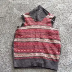 Crocodile ノースリーブベストセーター Mサイズ