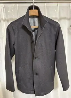 TAKEO KIKUCHI タケオキクチ スタンドカラーダウン ダークグレー 2