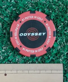 ODYSSEY ゴルフマーカー レッドのサムネイル