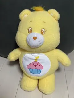 ケアベア™ 羊毛フェルト風BIGぬいぐるみ　黄色