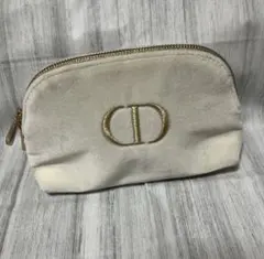 DIOR ディオール　メイクポーチ　ホワイト　ノベルティー
