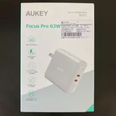 新品未開封 AUKEY Focus Pro 63W 急速充電器 アダプターのサムネイル