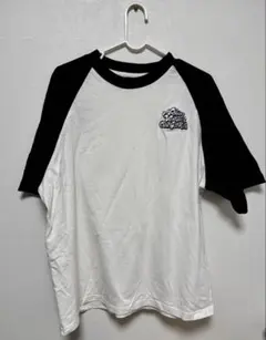 WEGO ラグランTシャツ Mサイズ ホワイト×ブラック