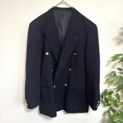 Shabany HOMME　テーラードジャケット　紺ブレ　金ボタン　L 日本製