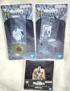 一番くじ　デスノート　H賞　アクリルチャーム　ニア　レム　I賞　メモ帳