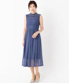 AIMER ACRET エメ クロシェ風レースドレス