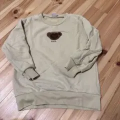 petit main baris刺繍 トレーナー120サイズ クリーム色