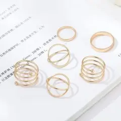 リッチ シンプル ゴールド リング 【売れてます】レディース 韓国 指輪