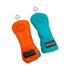 ヘッドカバー ユーティリティ 2個セット BLENDED ブルー オレンジ UT