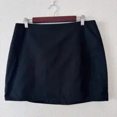 H&M エイチアンドエム ミニスカート ブラック 黒 44 L〜XL相当