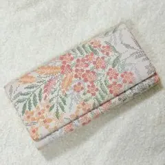 着物 浴衣 和装 バッグ クラッチ ポーチ 財布 AV草花紬