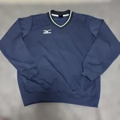 Mizuno ネイビー Vネック長袖ウェア　Sサイズ