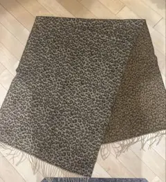 ヒョウ柄 大判ストール
