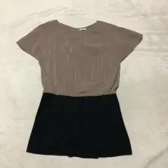 【匿名配送】イエナ ドッキングワンピース フレンチスリーブ 2XLサイズ相当