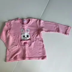ミキハウス ウサギポケット トレーナー 100cm ピンク　mikihouse