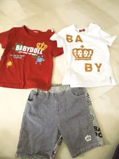 BABYDOLL Tシャツとショートパンツセット