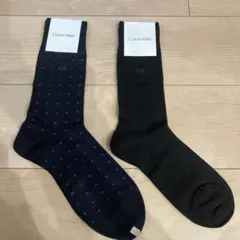Calvin Klein ダークブルーとブラック ソックス