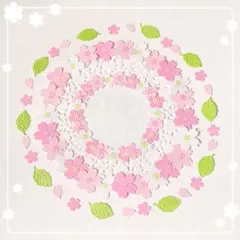 【限定3】クラフトパンチ　桜アソート　葉付き　アルバム　卒園　卒業