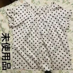 未使用品 ギャミヌリィ チュニック オフホワイトにブラックのドット Mのサムネイル