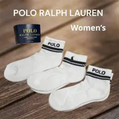 POLO ラルフローレン ソックス　靴下　3足　women’s 米国購入　新品のサムネイル