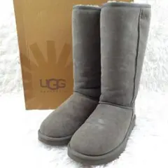 箱付き美品 24㎝◎UGG アグ CLASSIC TALL ロングファーブーツ