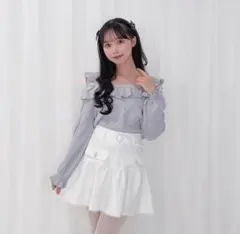 HoneyCinnamon オフショルハートケーブルニット 美品
