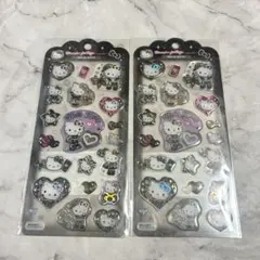 ドロップジュエリーシール　キティ　2枚セット ぷっくり　ツルツル　ボンボン