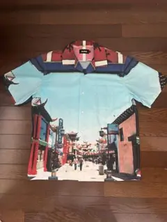 XLARGE 半袖シャツ 総柄 チャイナタウン Mサイズのサムネイル