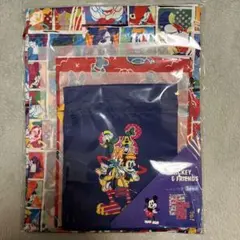 ディズニー　ミッキー＆フレンズ　ポーチ　巾着3点セット 巾着袋