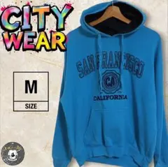 じ*ん様 USA古着70sヴィンテージサンフランシスコ プリント パーカー Mサ