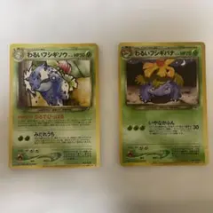 午*ん様 旧裏※わるいフシギバナ&わるいフシギソウ　2枚セット