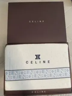 CELINE ロゴ入りタオルシーツ　シングルサイズ