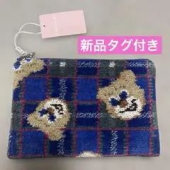 新品タグ】FEILERラブラリー 神戸タータン フラットポーチ さんちか店