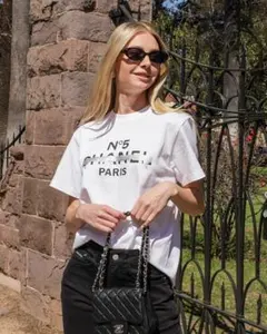 【新品】Account パロディTシャツ ホワイト×シルバー