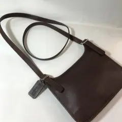COACH オールドコーチ　レザーショルダーバッグ　斜め掛け　ポシェット　茶色