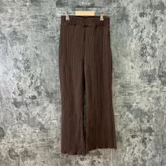 ✨ルティーク✨しまむら♡イージーパンツ♡キレイ目♡大人カジュアル♡ブラウン(M)