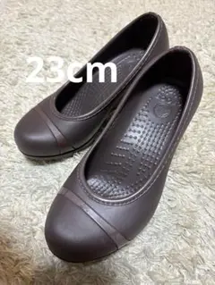 クロックス ウェッジソールパンプス　ダークブラウン 23cm 6 ハイヒール