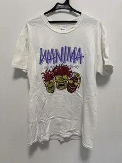 WANIMA SMTMT Tシャツ ホワイト Lサイズ WANIMA白Tシャツピザ顔 M - メルカリ