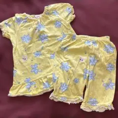 miki HOUSE 花柄パジャマ 100cm うさこ　売り切り