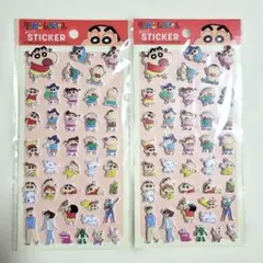 クレヨンしんちゃん ぷっくりステッカー 2枚セット