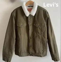 Levi's 襟付きボアジャケット オリーブ