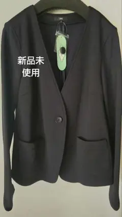 ふくれジャカード　ノーカラージャケットのサムネイル