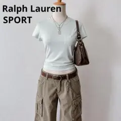 Ralph Lauren SPORT 半袖Tシャツ M 日本製 ミント Y2Kのサムネイル